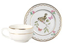 conjunto xícaras de café com pires ø12cm. sweet bird