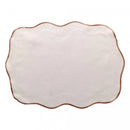 kit 2 lugares americanos de algodão bordado presponto bege  33x45cm