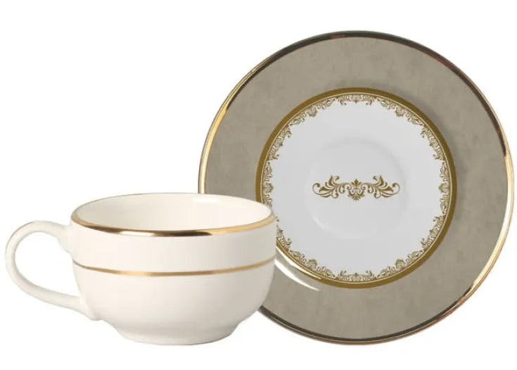conjunto de 6 xícaras de café com pires monte carlo fendi