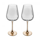 jogo 2 taças de vinho com haste ambar classic classic 560ml