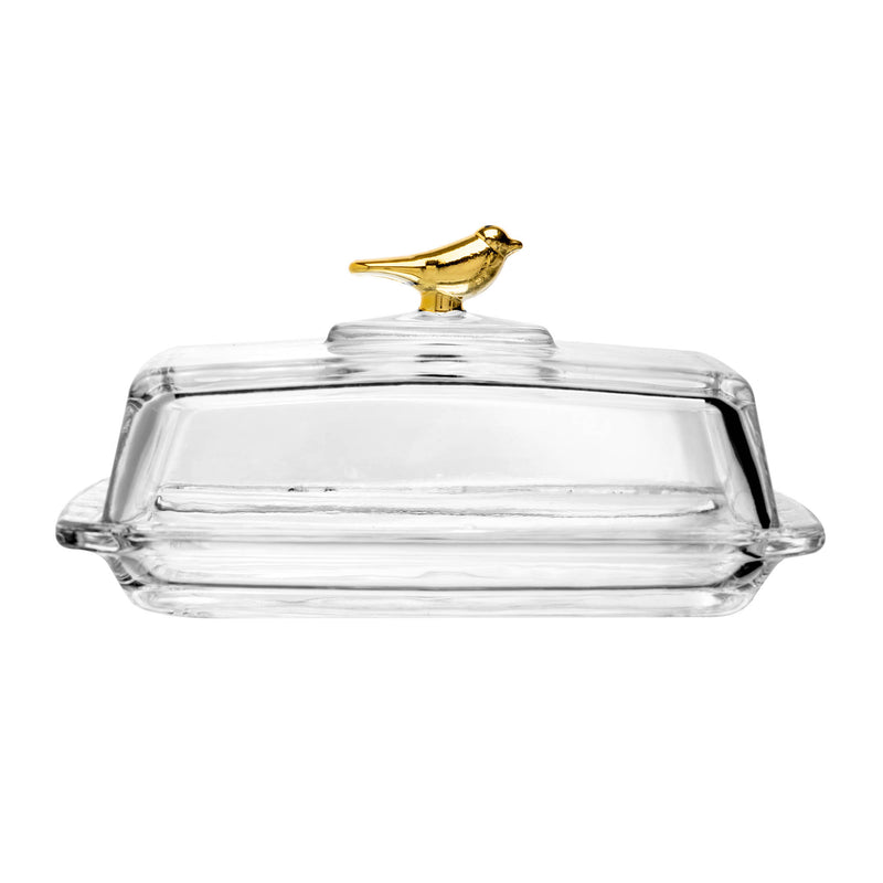 mantegueira retangular com tampa golden bird  cristal ecológico