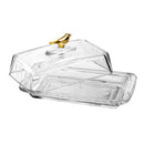 mantegueira retangular com tampa golden bird  cristal ecológico