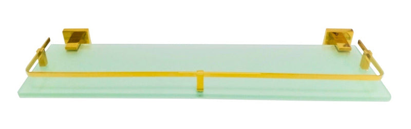 prateleira de vidro - dourada