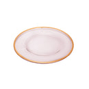 sousplat de vidro c/ cordão paris rose gold - 35cm
