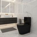 banheiro moderno decorado com vaso sanitário monobloco preto fosco clerkzdecor.
