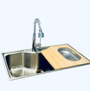 kit gourmet (cuba + misturador + canal equipado 80 cm)