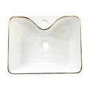 cuba de cerâmica friso