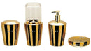 conjunto banheiro 4 peças spa cristal -  dourado