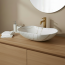 cuba de cerâmica com efeito marmorizado