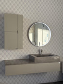 kit lavatório com espelho em led