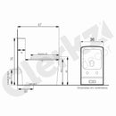 vaso sanitario branco desenho tecnico
