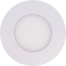 painel de led redondo de embutir 3w - branco quente