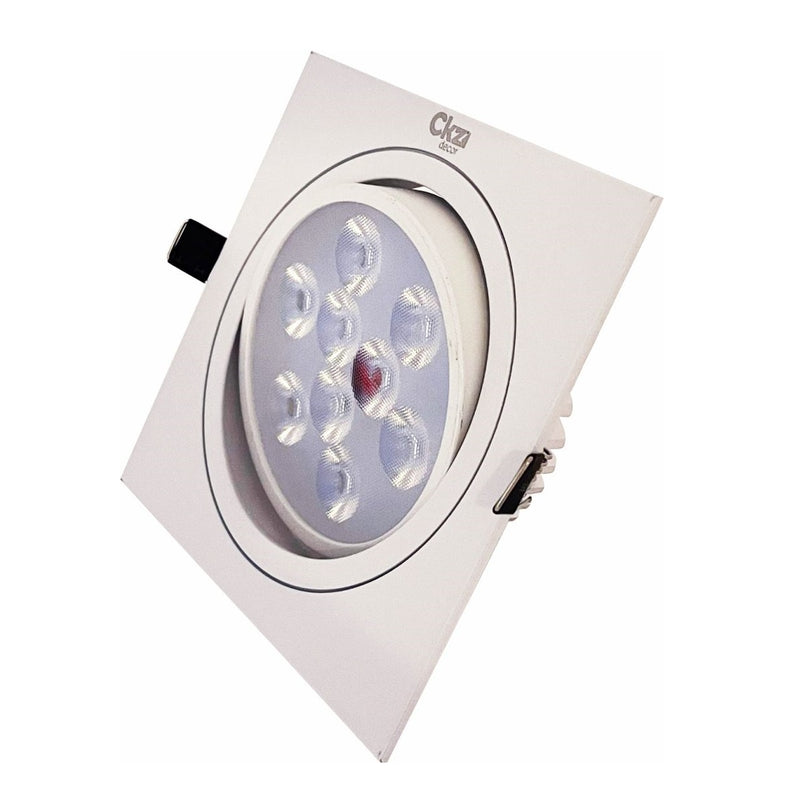 spot direcionável led 9w - branco quente