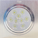 spot de alumínio direcionável led 9w - branco quente