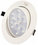 spot direcionável led 9w - branco quente
