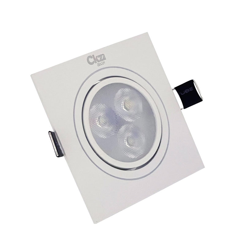 spot direcionável led 3w - branco quente