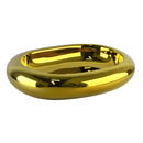 cuba de cerâmica com efeito metalizado dourado