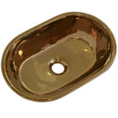 cuba de cerâmica com efeito metalizado rosê gold