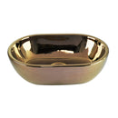 cuba de cerâmica com efeito metalizado rosê gold