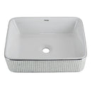 cuba de cerâmica com aplicações a laser em mosaico de vidro