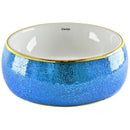 cuba de cêramica coleção toques de cor - azul