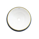 cuba de cêramica coleção toques de cor - azul