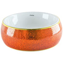 cuba de cerâmica coleção toques de cor - laranja