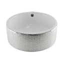 cuba de cerâmica com aplicações a laser em mosaico