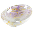 cuba de cerâmica com efeito marmorizado