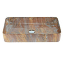 cuba de cerâmica com efeito marmorizado