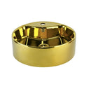 cuba de cerâmica com efeito metalizado dourado