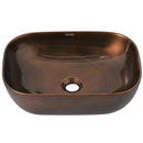 cuba de cerâmica bronze