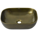 cuba de cerâmica dourada