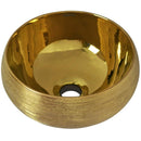 cuba de cerâmica rosê gold