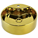 cuba de cerâmica com efeito metalizado dourado