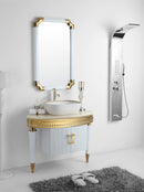 kit lavatório de aço inox