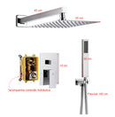 conjunto de ducha com misturador e ducha manual cromado