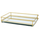 bandeja fence - gold 15x25 cm