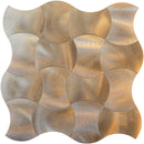 pastilha adesiva para revestimento de parede- dourado escovado