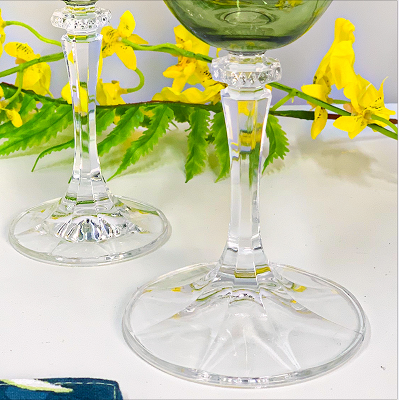 conjunto taças 6pçs cristal ecológico para água kleópatra kale
