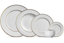 aparelho de jantar alleanza - 30 peças branco perola filete
