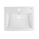 cuba de apoio de cerâmica branca