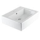 cuba de apoio de cerâmica branca