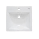 cuba de apoio de cerâmica branca