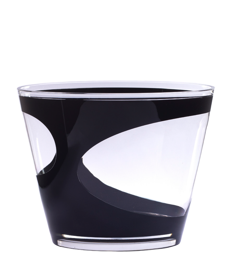 champanheira de acrilico preto e transparente 4l