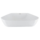 cuba de cerâmica branca formato geométrico