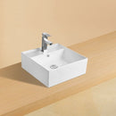 cuba de apoio de cerâmica branca