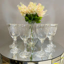 cj 6 taças cristal ecológico lapidado p/ vinho - 290ml