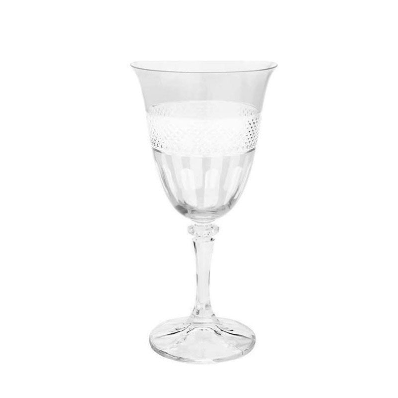 cj 6 taças cristal ecológico lapidado p/ vinho - 290ml