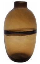 vaso de vidro âmbar